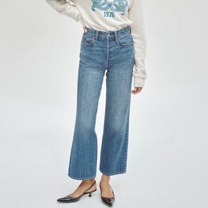 Aritzia Denim Forum Farrah High Rise Wide Leg Jean